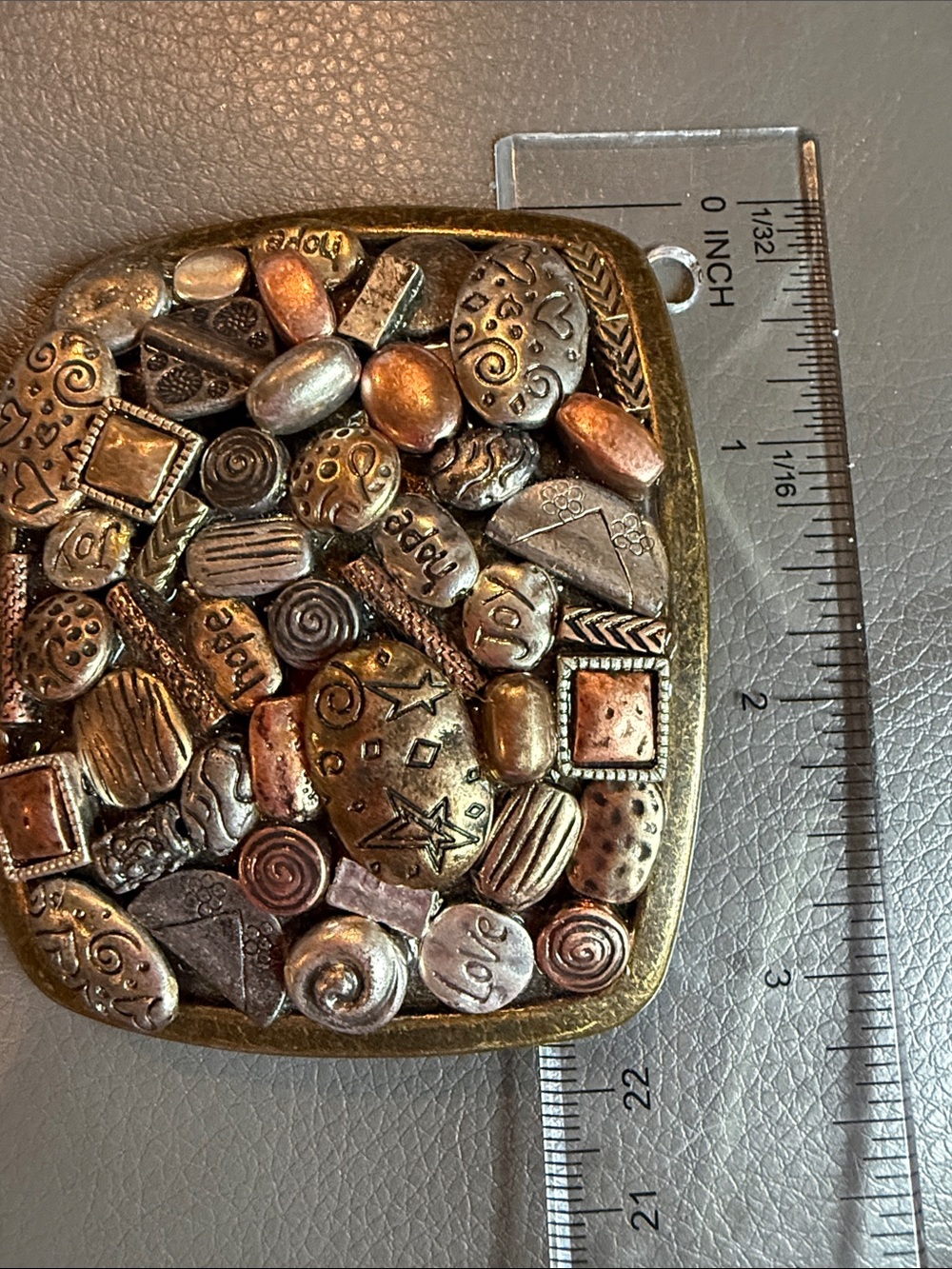 Belt Buckle Artisan Style Mixed Metal Women’s Western Hip Cowgirl Gold Silver‎ - Picture 6 of 6